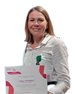 Céline Wypart, médaillée du mérite professionnel